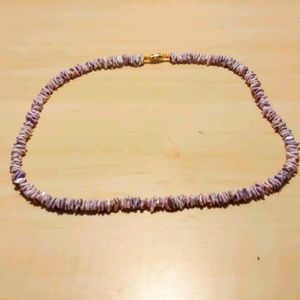 Purple Puka Shell Choker